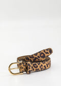Cinturón Libertia estampado leopardo