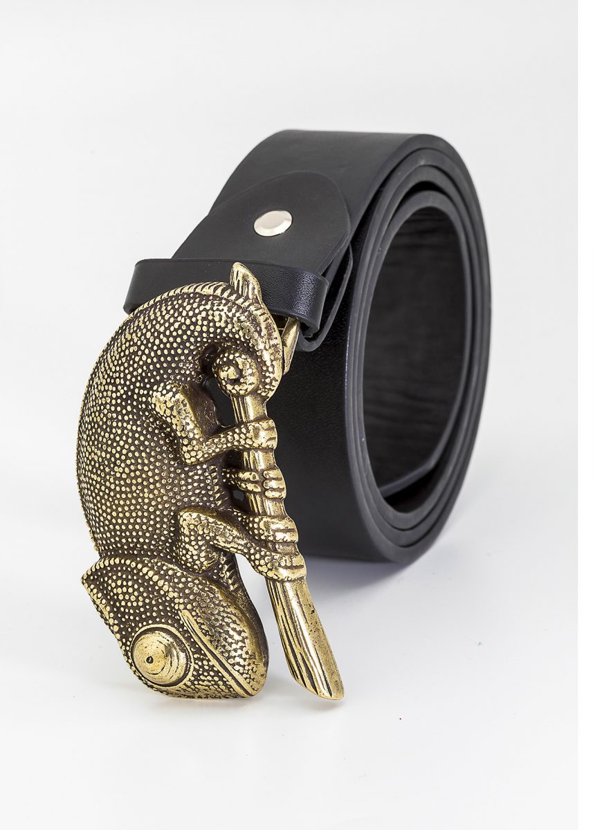 Cinturón con camaleón dorado Jmn1970