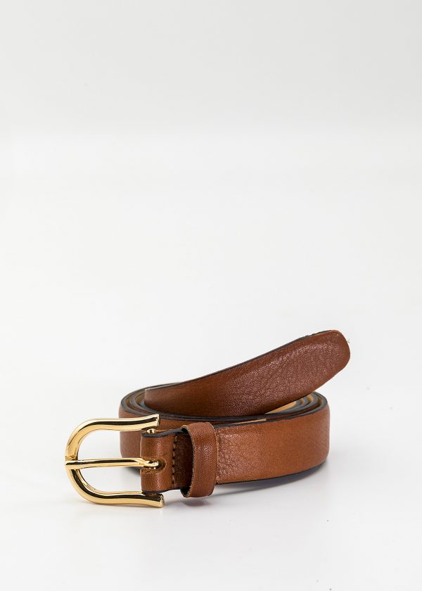 Cinturón Sandberg marrón piel